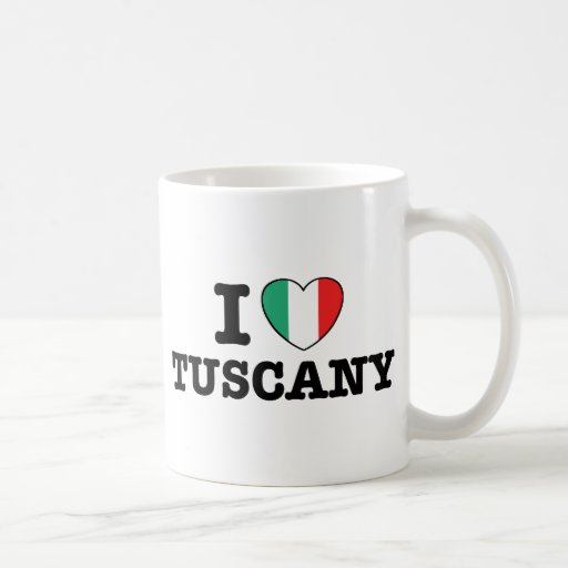 I Love Tuscany Coffee Mugs