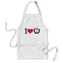 I Love TV Apron
