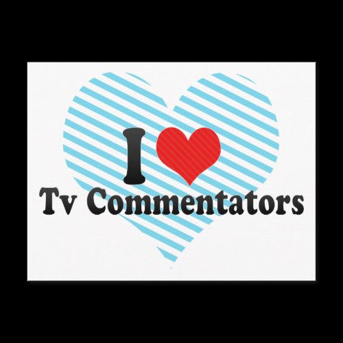 I Love Tv Commentators Post Card