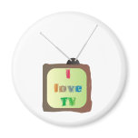 I Love TV Magnet