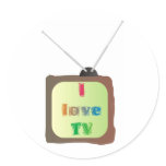 I Love TV Sticker