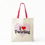 I Love Twirling Canvas Bags