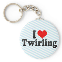 I Love Twirling Key Chains