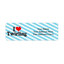 I Love Twirling Custom Return Address Labels