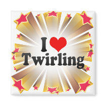 I Love Twirling Magnet
