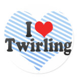 I Love Twirling Sticker