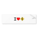 I Love Twisties !!! bumper stickers