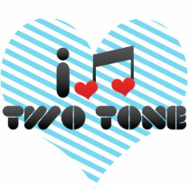 I Love Two Tone Acrylic Cut Outs