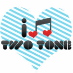 I Love Two Tone Acrylic Cut Outs