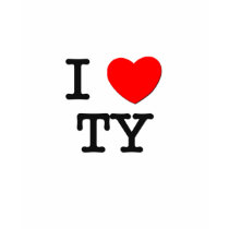 I Love Ty t-shirts by ilovemyshirt I Love Ty t-shirts