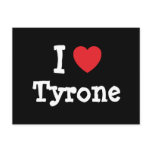 I love Tyrone heart custom personalized Postcard