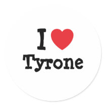 I love Tyrone heart custom personalized stickers by funnycustomtshirts I love Tyrone heart custom personalized stickers