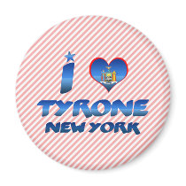 I love Tyrone, New York Refrigerator Magnet