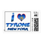 I love Tyrone, New York postage