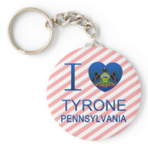 I Love Tyrone, PA Key Chains