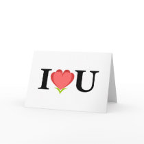 I Love U Card