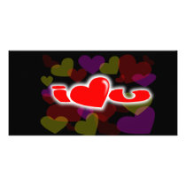 I LOVE U DESIGN CUSTOM PHOTO CARD