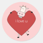 I Love U from Cow stickers
