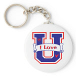 I Love U Key Chains