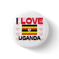 I Love Uganda buttons by tshirtshirts I Love Uganda buttons
