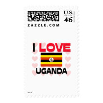 I Love Uganda postage by tshirtshirts I Love Uganda postage