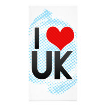 I Love UK Photo Card