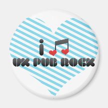I Love Uk Pub Rock Magnet