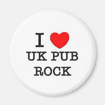 I Love Uk Pub Rock Refrigerator Magnets