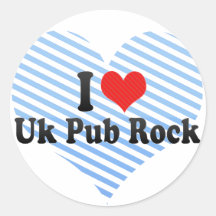 I Love Uk Pub Rock Stickers