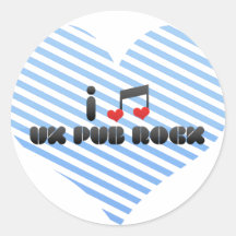 I Love Uk Pub Rock Stickers