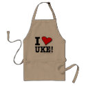 I LOVE UKE Designer Apron