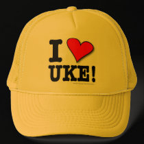 I LOVE UKE Designer Cap hats