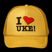 I LOVE UKE Designer Cap hats