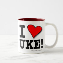 I LOVE UKE Designer Mug by UkuleleRay I LOVE UKE Designer Mug