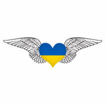 I Love Ukraine -wings Photo Sculpture