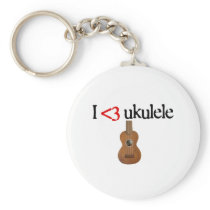 I love ukulele keychain