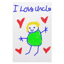 I Love Uncle stationery by ChocolateJava I Love Uncle stationery