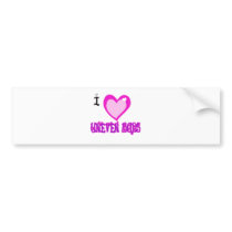 I LOVE Uneven Bars Bumper Sticker