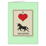 I Love Unicorns Greeting Card