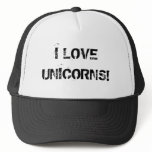 I LOVE UNICORNS HAT