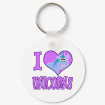 I Love unicorns keychains by goofkins I Love unicorns keychains