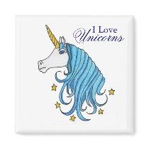 I Love Unicorns magnets by ehulsey07 I Love Unicorns magnets