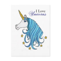 I Love Unicorns postcards by ehulsey07 I Love Unicorns postcards