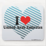 I Love United Arab Emirates Mousepad