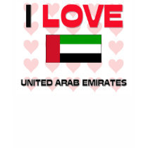 I Love United Arab Emirates t-shirts