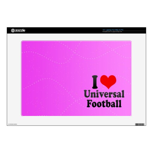 I love Universal Football Decals For 15" Laptops