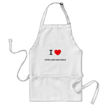 I Love UPPER LAKE PARK BEACH Apron