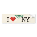 I love UPSTATE NY bumper stickers by Joelcapitol I love UPSTATE NY bumper stickers