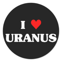 I Love Uranus Round Stickers