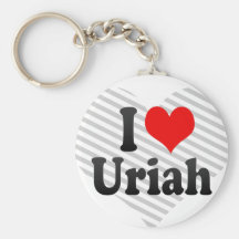 I love Uriah Key Chain